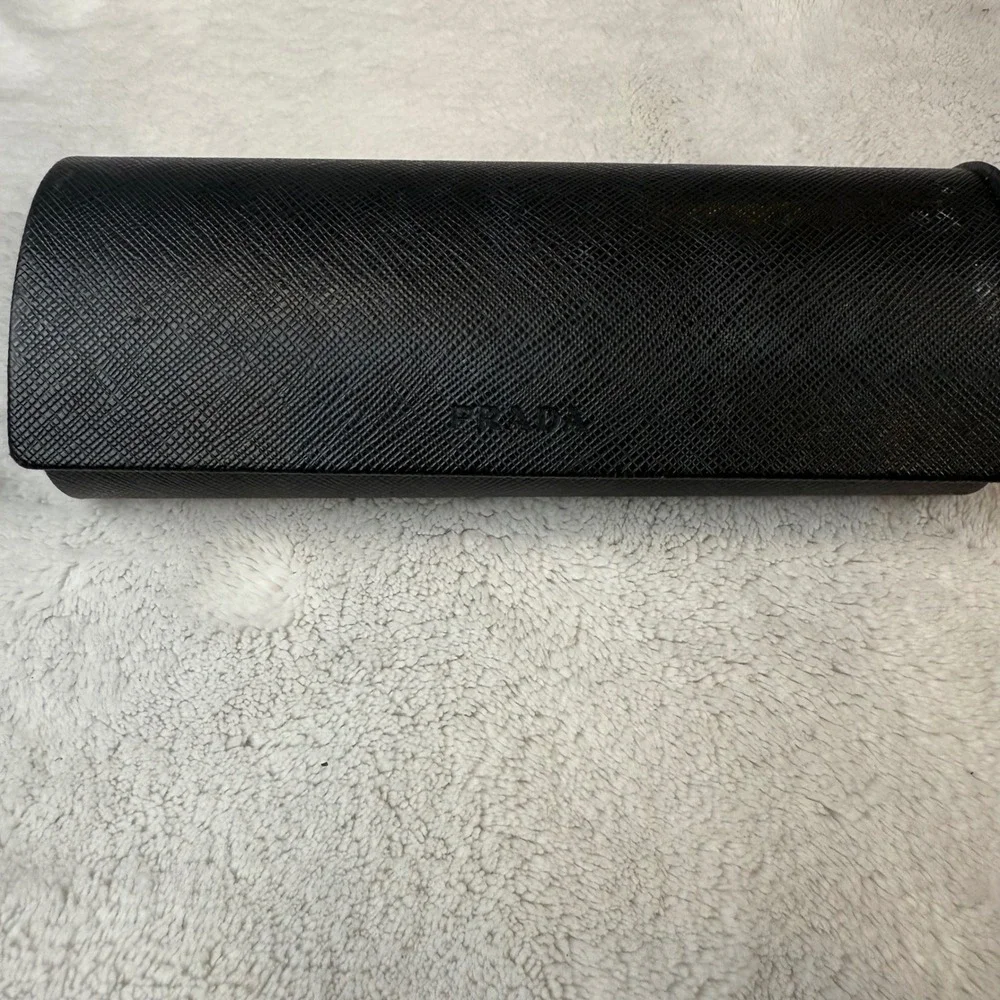 Prada Black Saffiano‎ Leather Hard Case for Eyeglasses Sunglasses Glasses